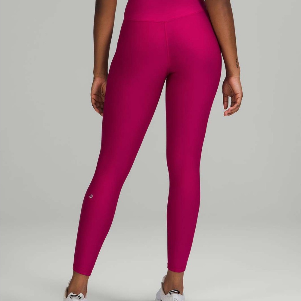 Lululemon Base Pace High-Rise Fleece Tight 28" 
Wild Berry - Picture 4 of 6